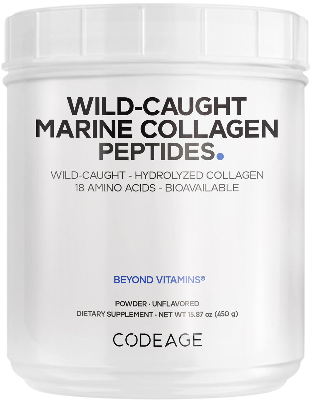 Codeage Marine Collagen bottle for daily, clean supplementation.