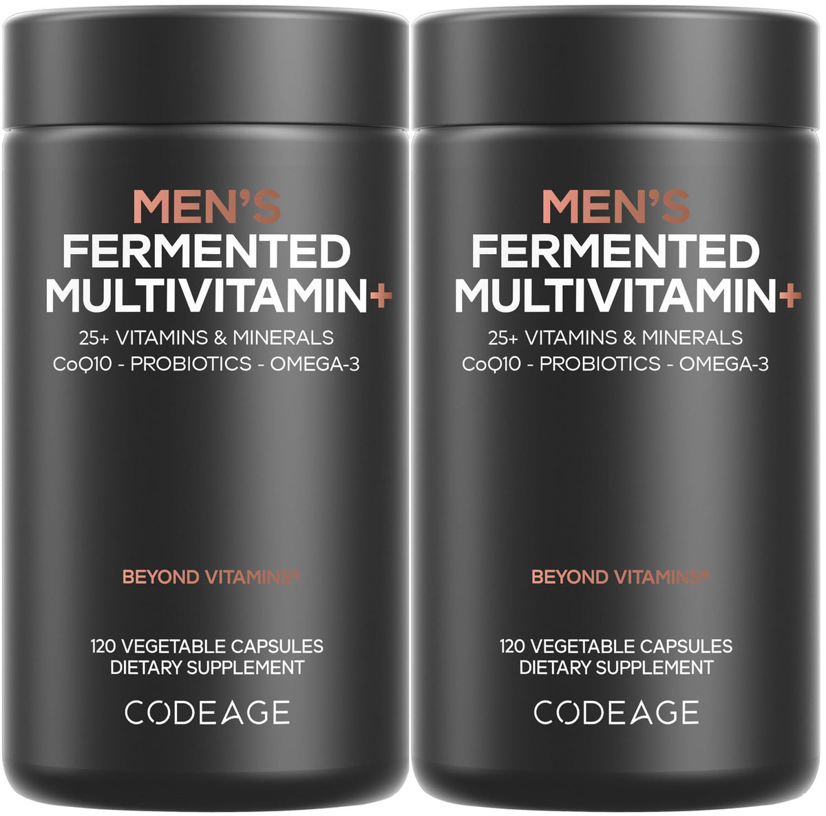 Codeage Men's Daily Multivitamin bottle front for daily vitality and broad nutrition