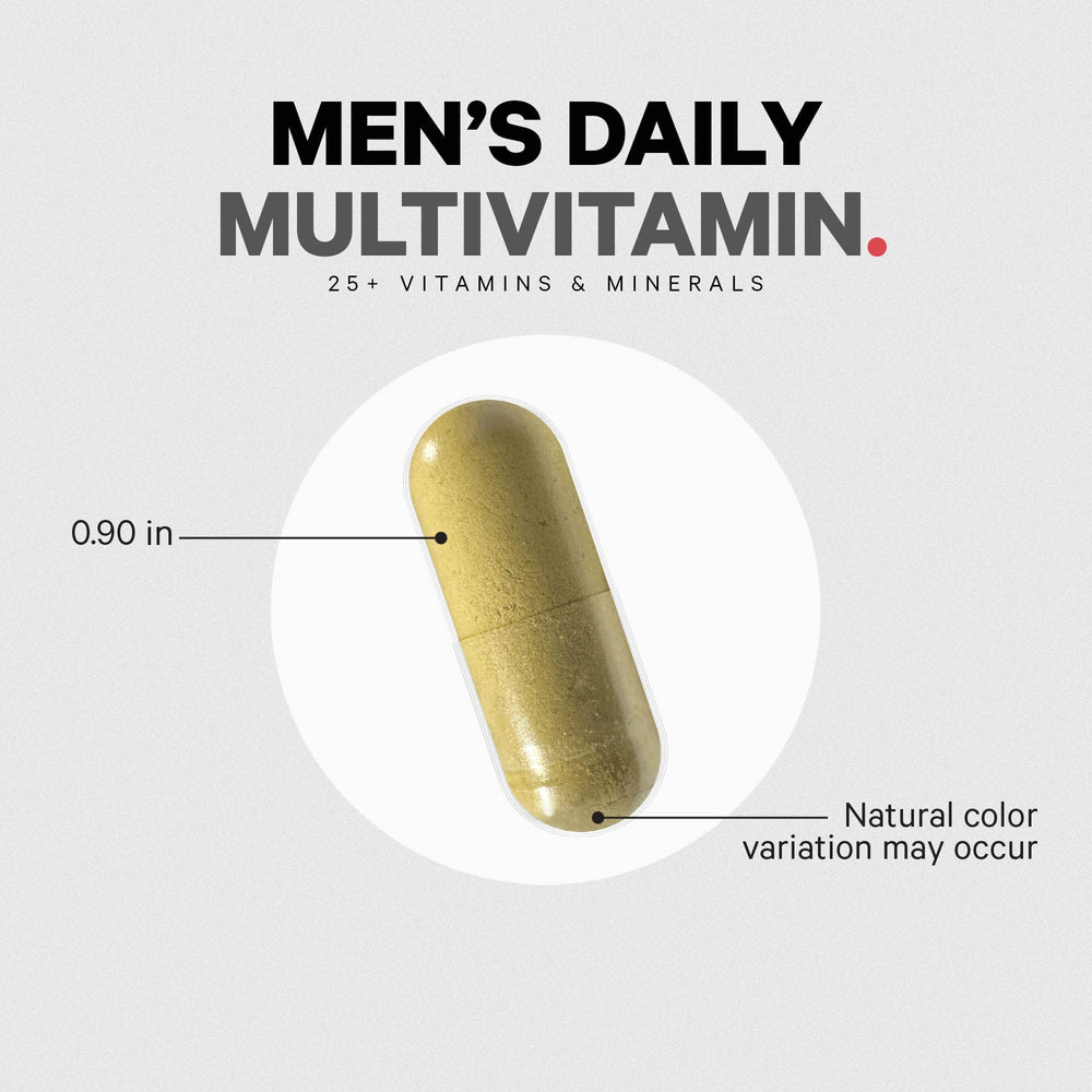 Codeage Men’s Daily Multivitamin packaging box displays sustainable, USA-made quality