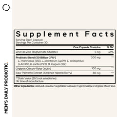 Codeage probiotic capsule close-up highlighting shelf-stable, one-capsule-per-day convenience.