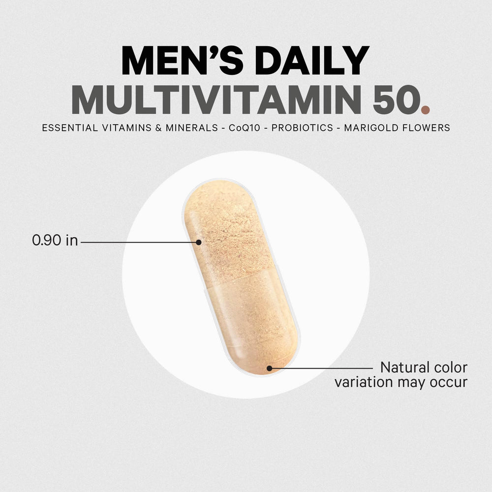 Codeage Men's Multivitamin 50 vegan non-GMO formula.