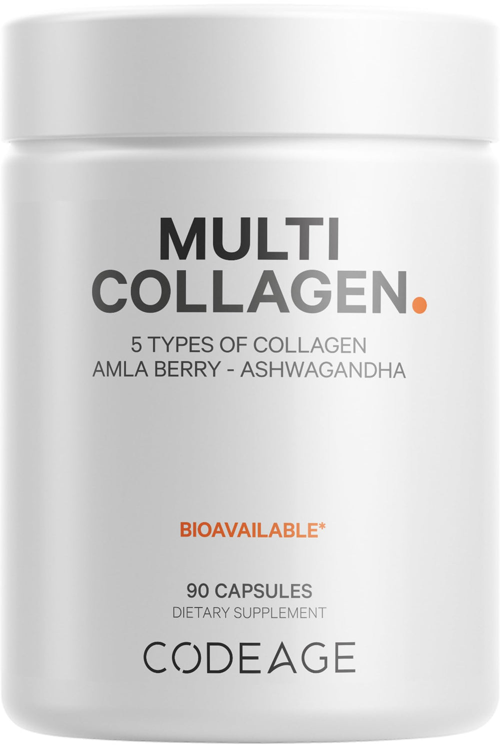 Codeage Multi Collagen Capsules bottle for convenient daily collagen intake.