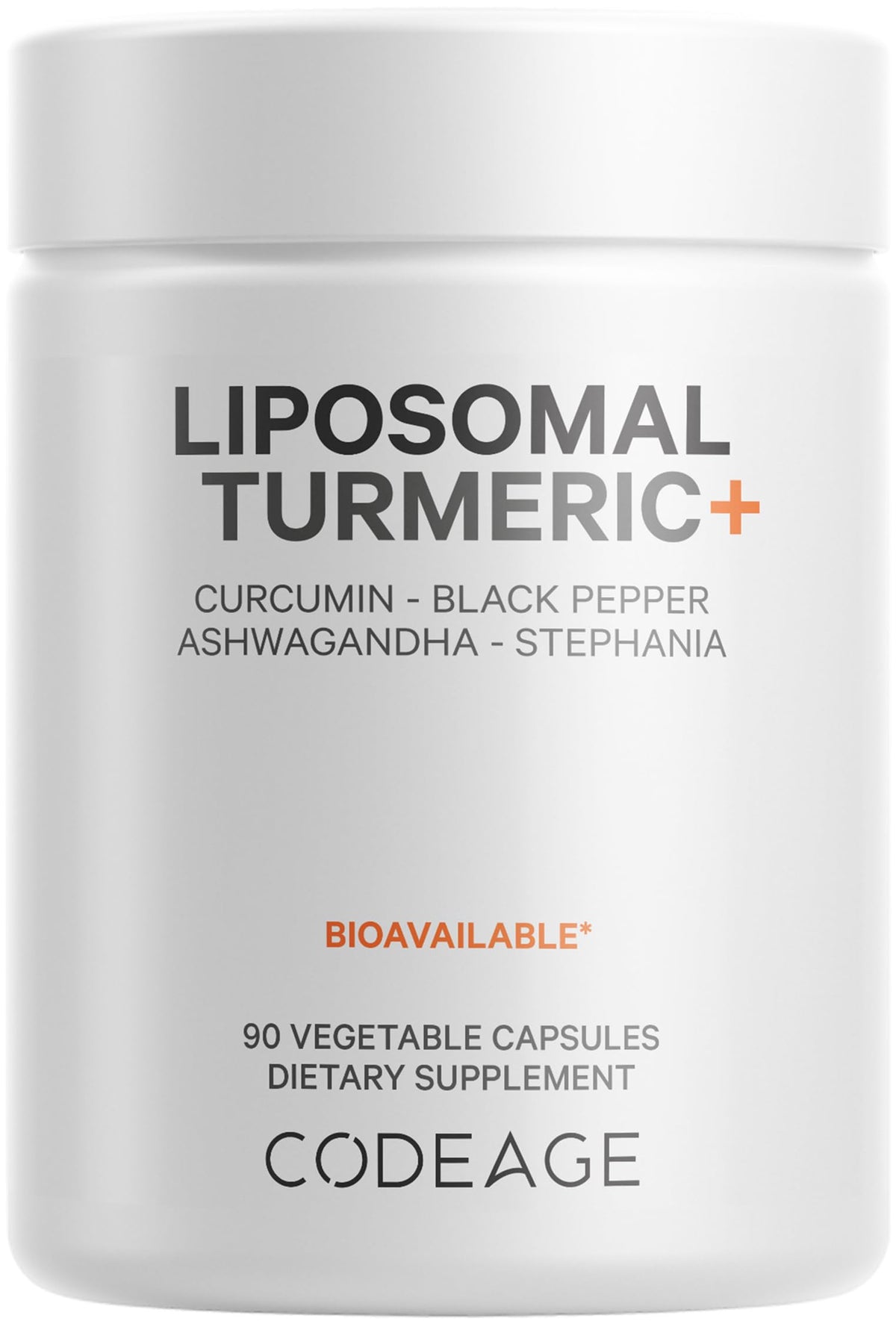 Codeage Organic Turmeric bottle showing 95% curcumin extract for daily wellness.