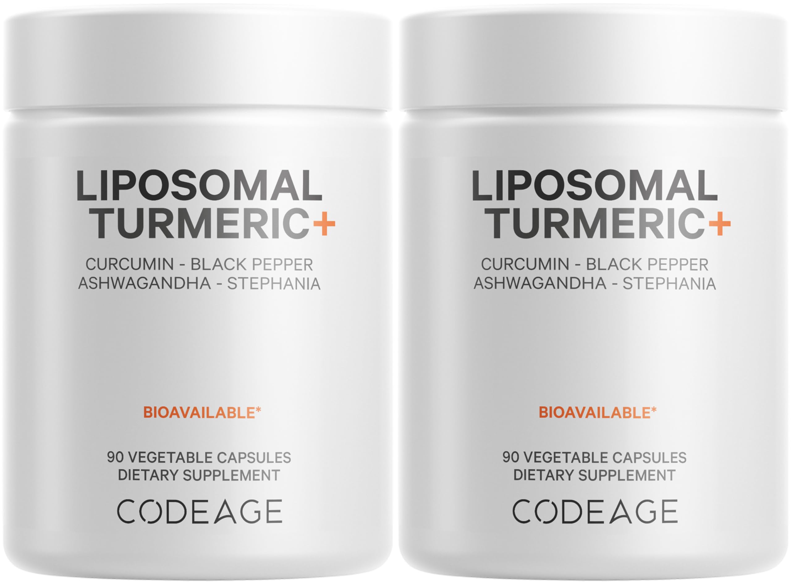 Codeage Organic Turmeric Capsules bottle highlighting 95% curcumin and vegan formula for daily wellness.