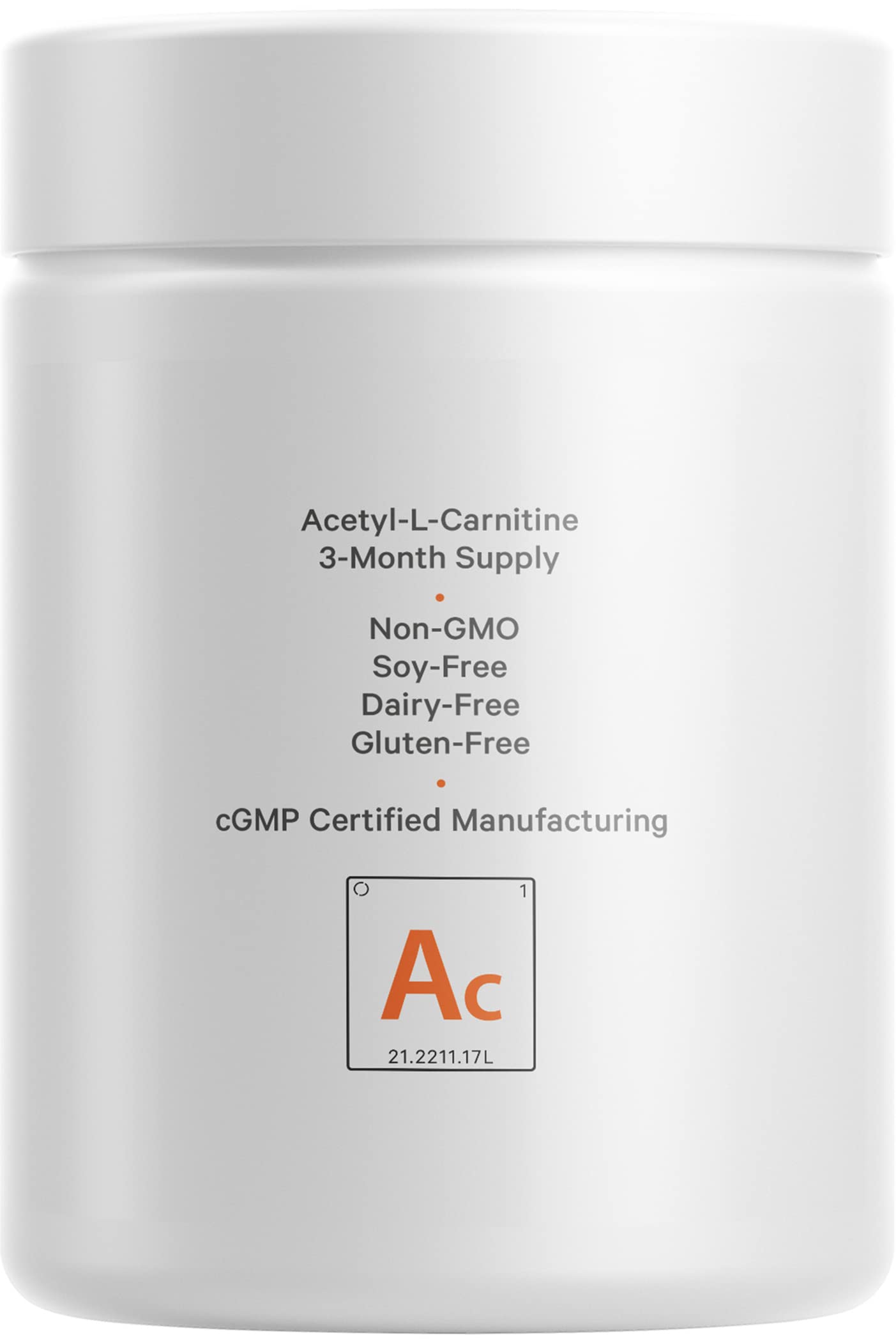 Codeage Liposomal Acetyl-L-Carnitine packaging close-up view.