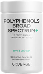 Codeage Polyphenols Broad Spectrum capsules for daily vegan polyphenol support