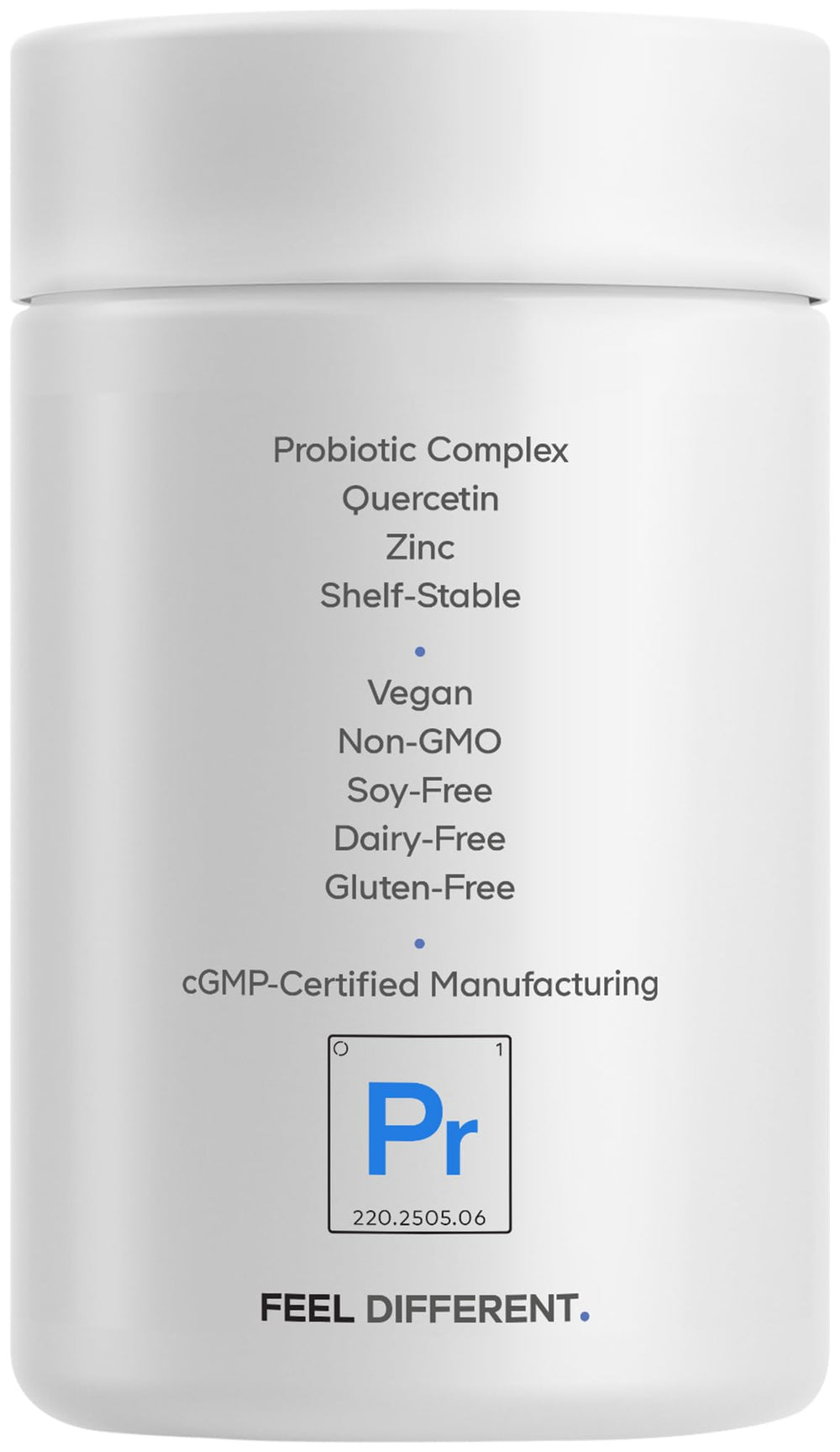 Codeage Probiotic+ shelf-stable seal indicating no refrigeration needed.