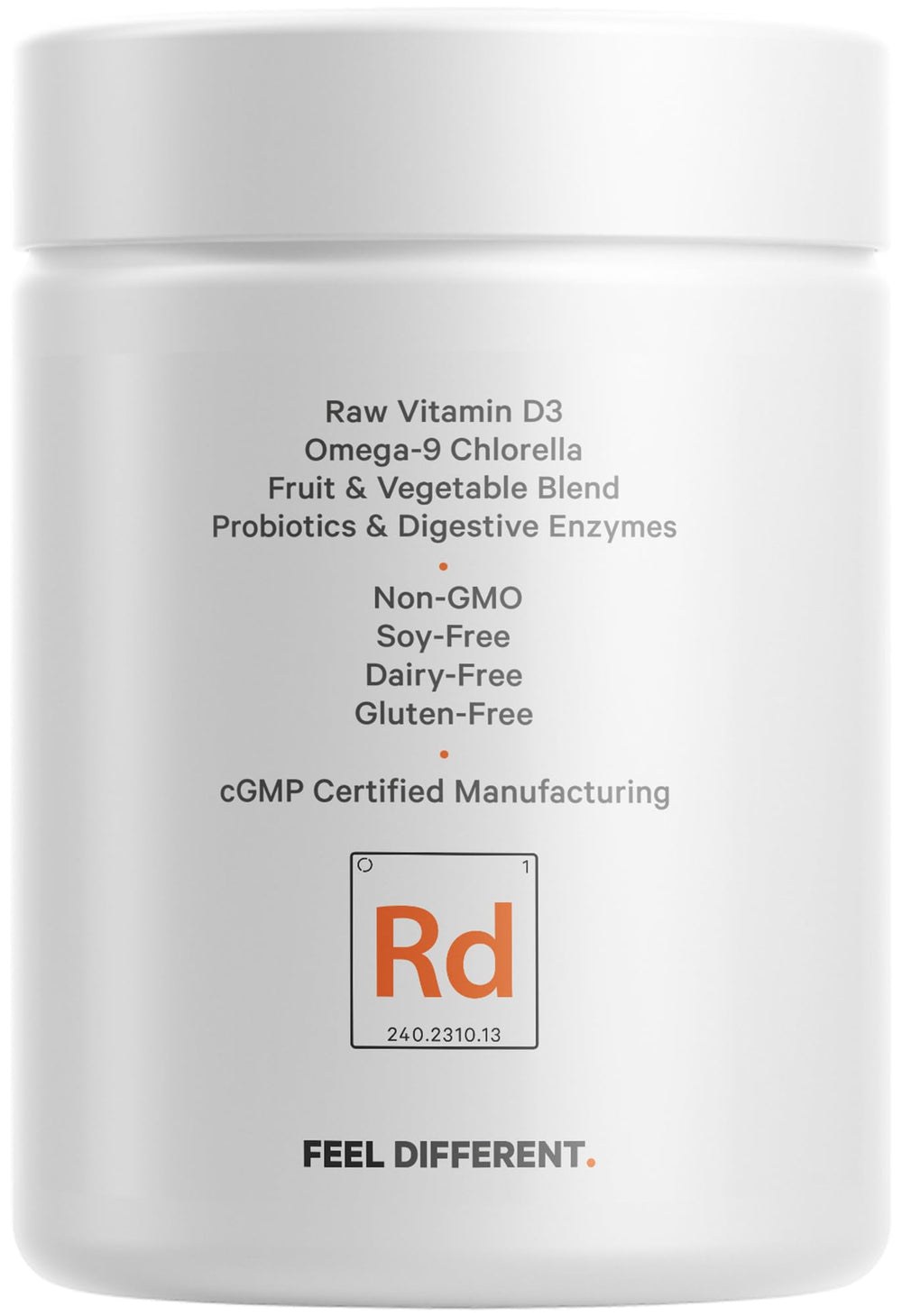 Codeage Raw Vitamin D3+ bottle on shelf signaling a two-month supply.