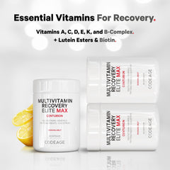 Codeage Recovery Elite Max capsules close-up emphasizing softgel form