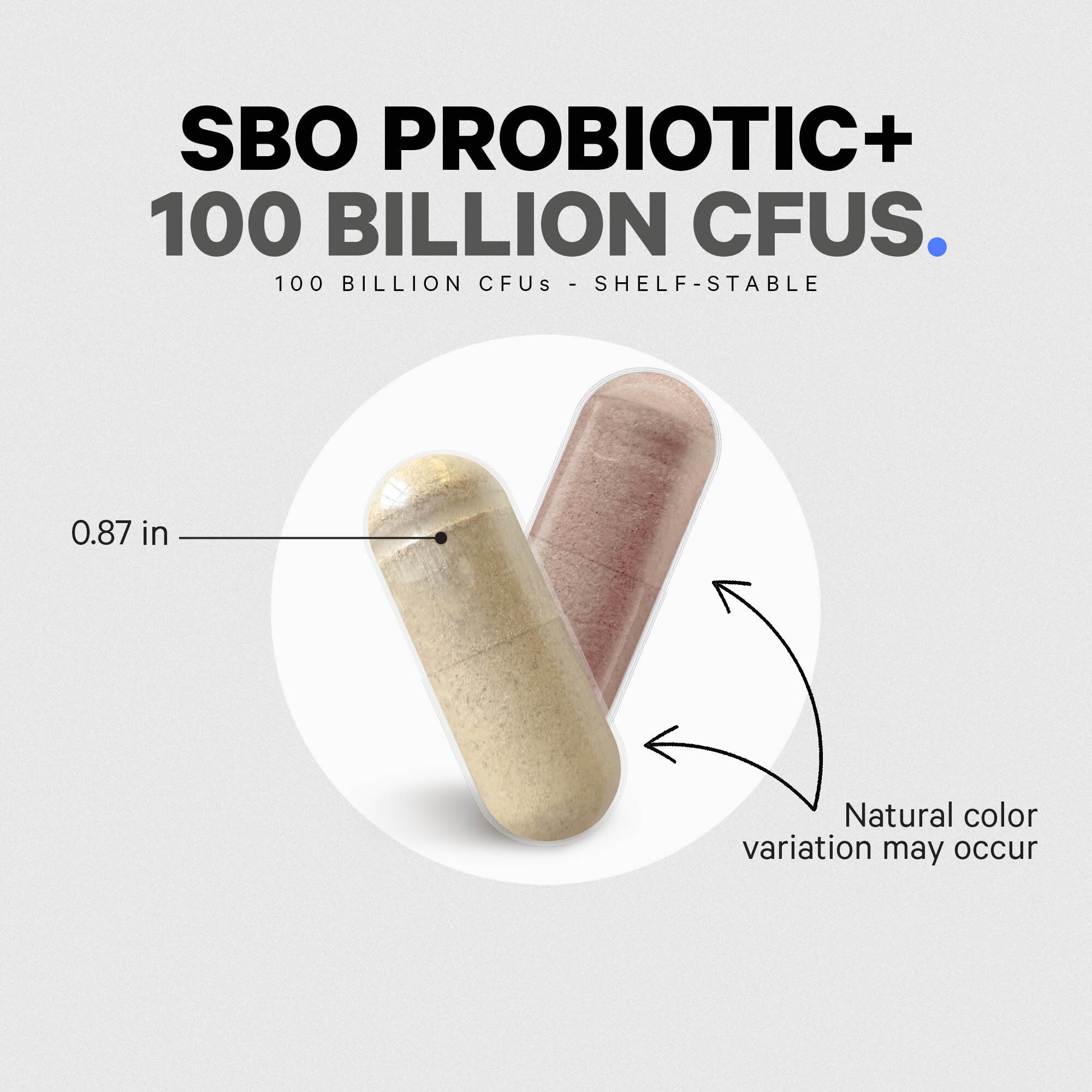 Codeage SBO Probiotics six-strain blend visual on bottle.