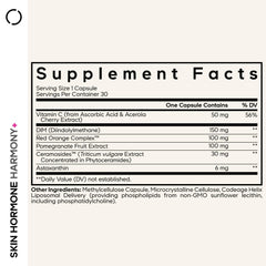 Codeage Skin Hormone Harmony+ capsules close-up, liposomal delivery