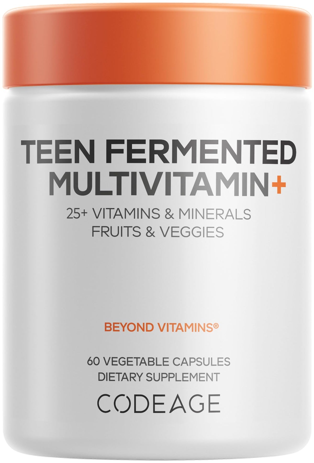 Codeage Teen Multivitamin bottle front showing packaging for daily teen nutrition