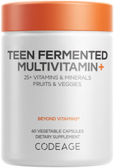 Codeage Teen Multivitamin bottle front showing packaging for daily teen nutrition