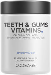 Codeage Teeth & Gums bottle of capsules for daily oral health