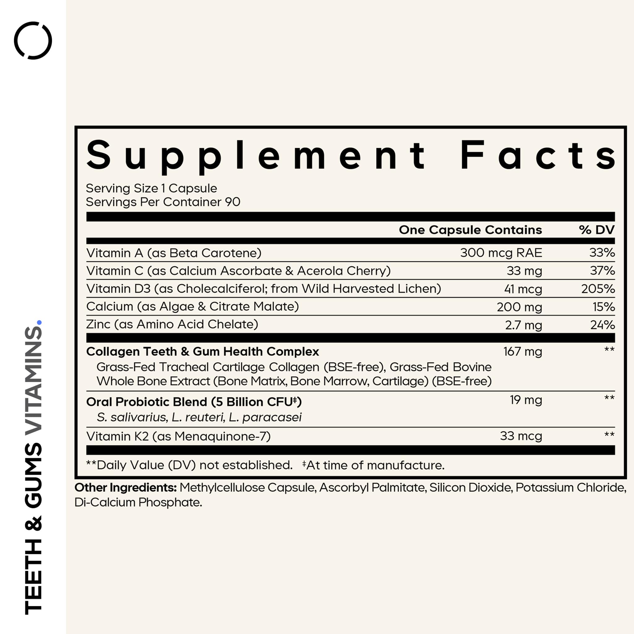 Codeage Teeth & Gums probiotic blend supports balance in the mouth