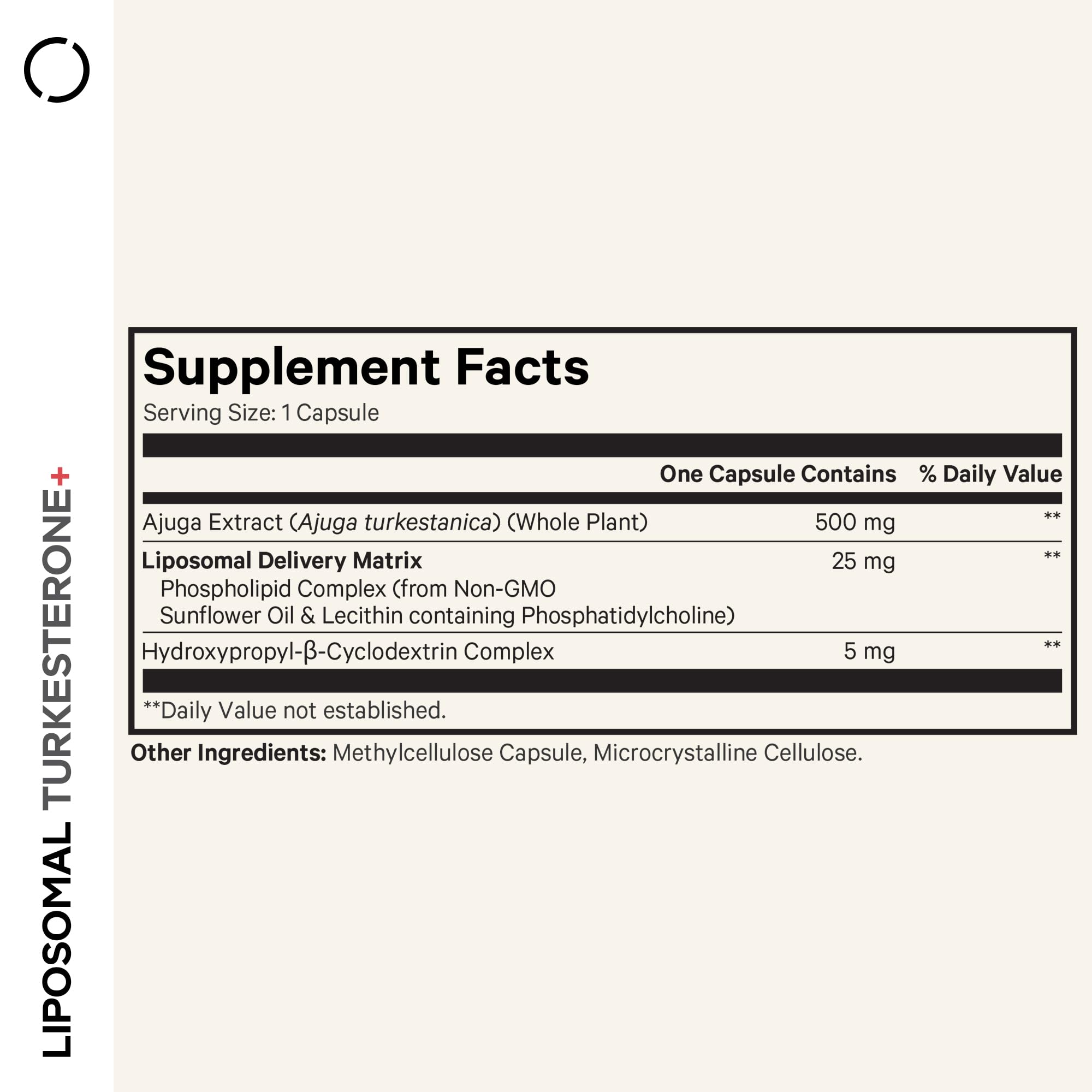 Codeage Turkesterone capsules resting in bottle, a convenient daily option for workouts.