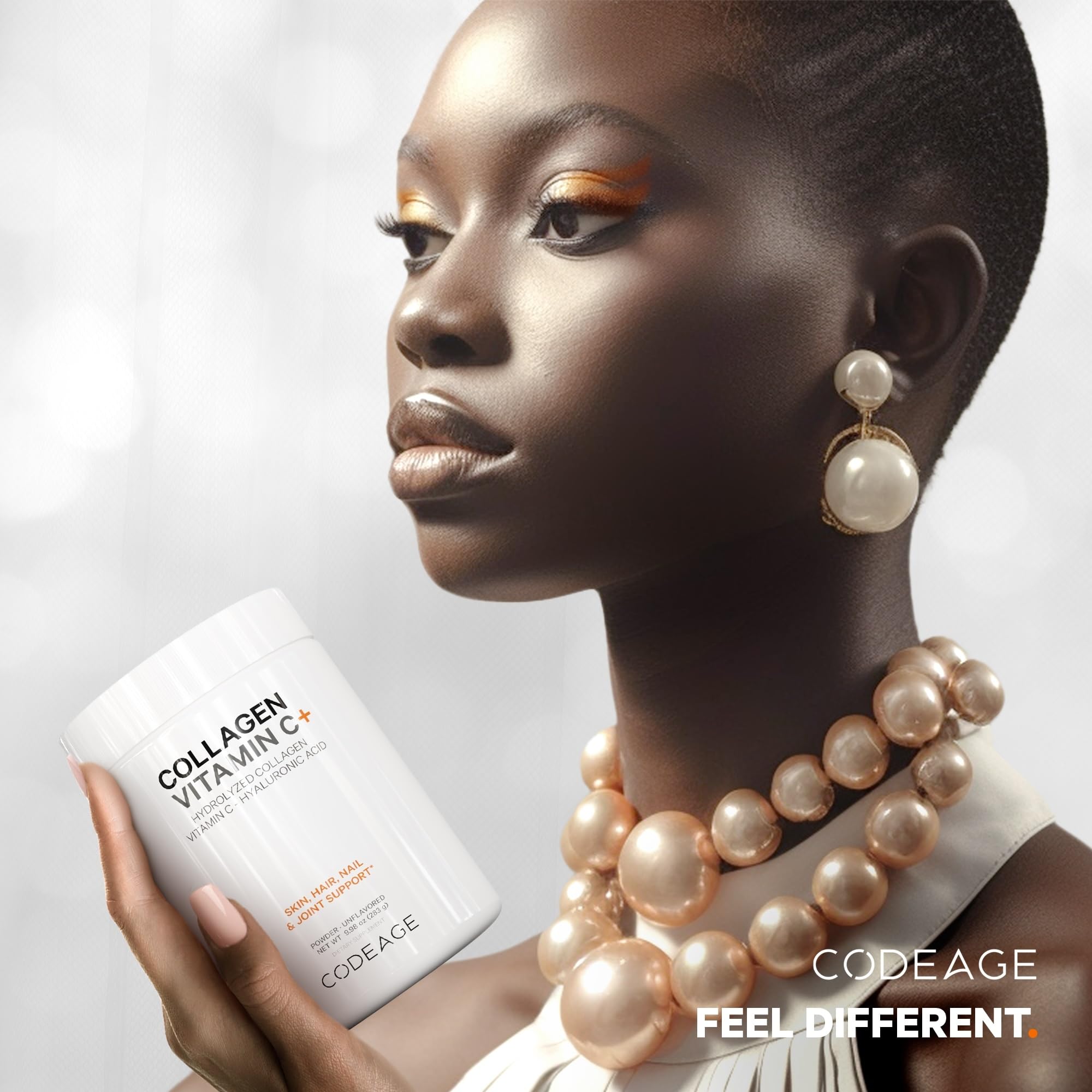 Codeage collagen product manufactured in the USA in a cGMP facility.