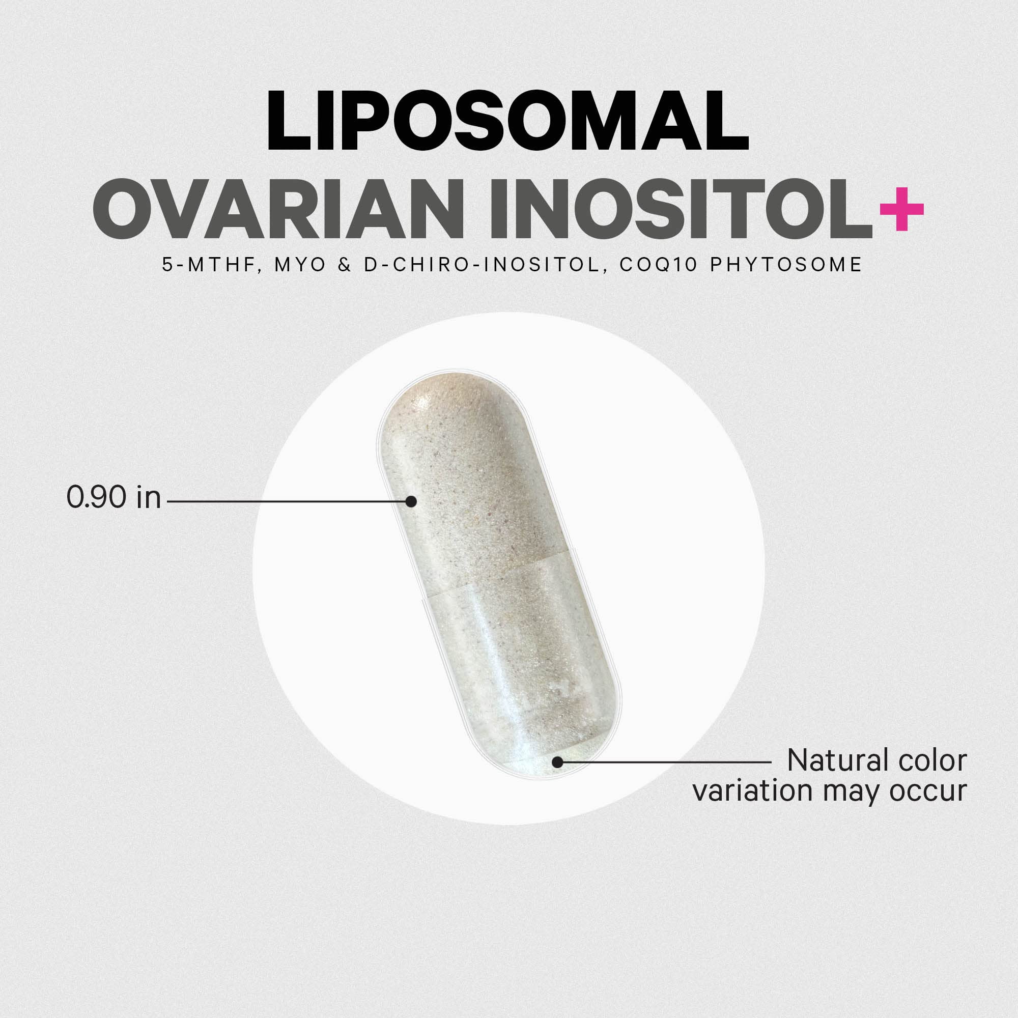 Codeage Liposomal Ovarian Inositol+ vegan, non-GMO, gluten-free and USA-made.