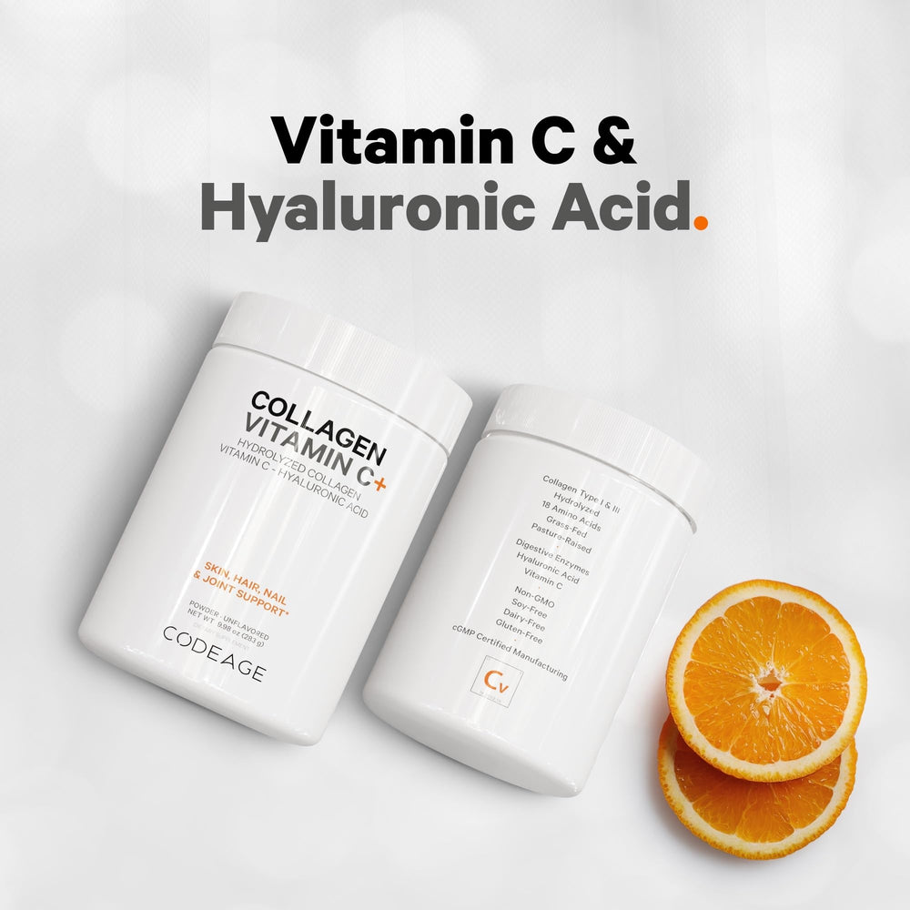 Codeage Vitamin C per serving; supports your daily antioxidant routine.