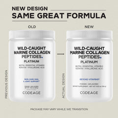 Codeage Marine Collagen Platinum sourced from wild-caught fish for premium peptides