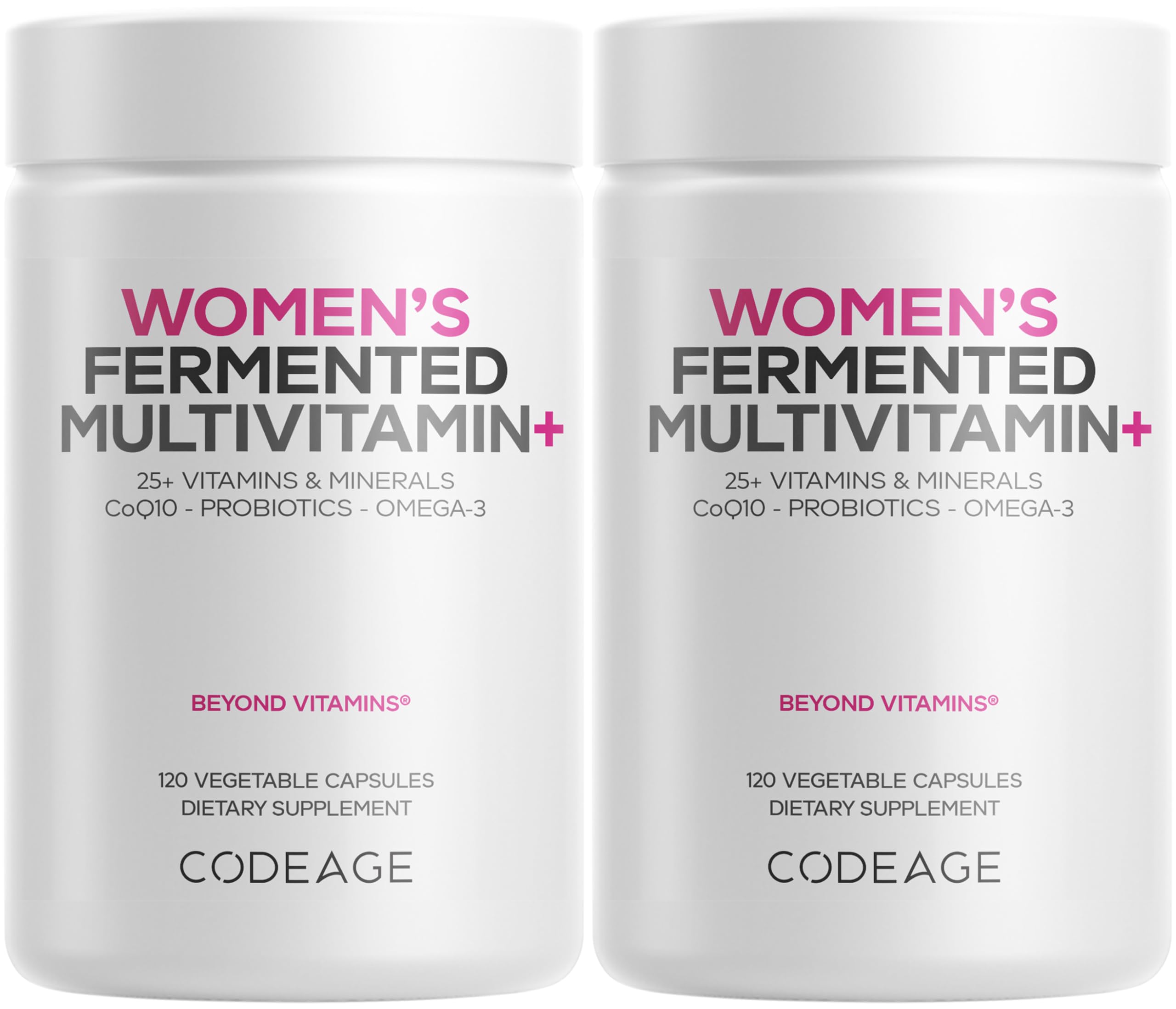 Codeage Women’s Daily Multivitamin bottle front for daily wellness.