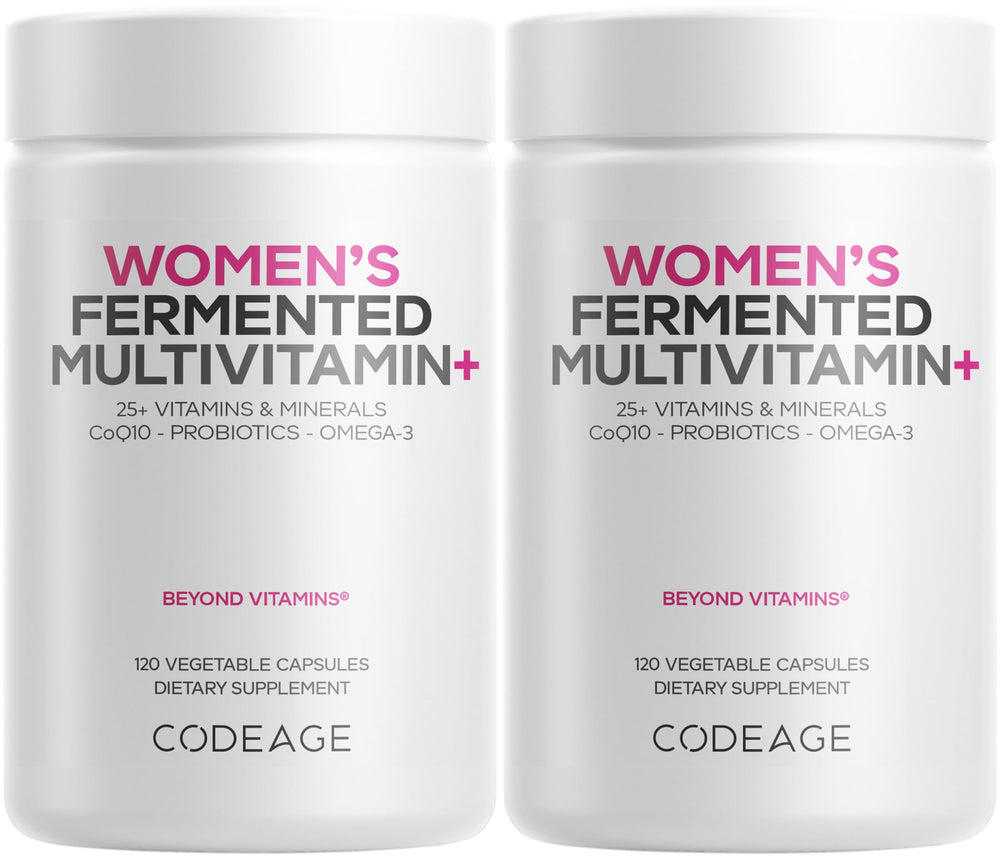Codeage Women’s Daily Multivitamin bottle front for daily wellness.