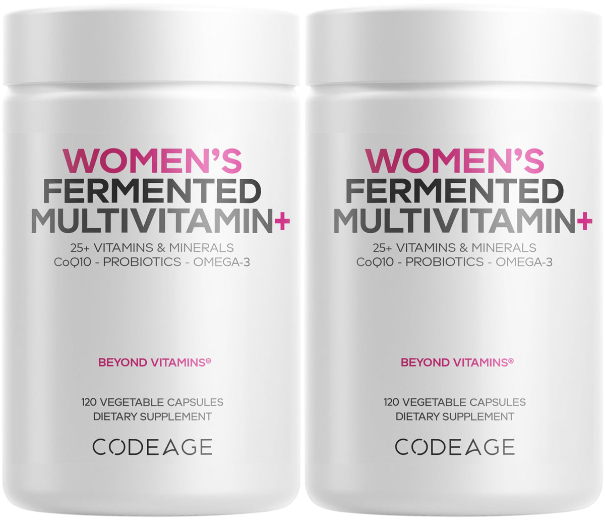Codeage Women’s Daily Multivitamin bottle front for daily wellness.