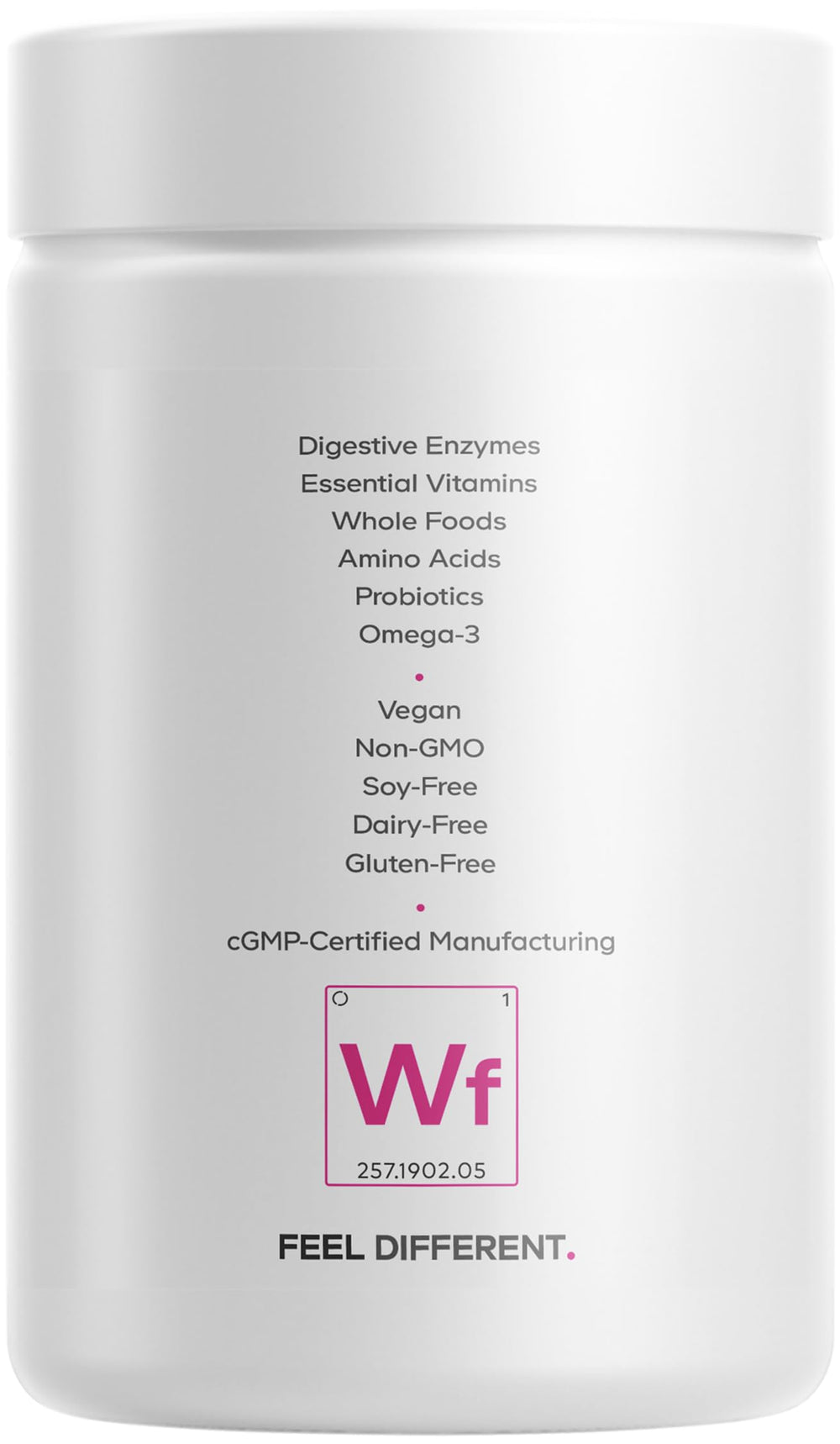 Codeage made in USA vegan formula with non-GMO ingredients.