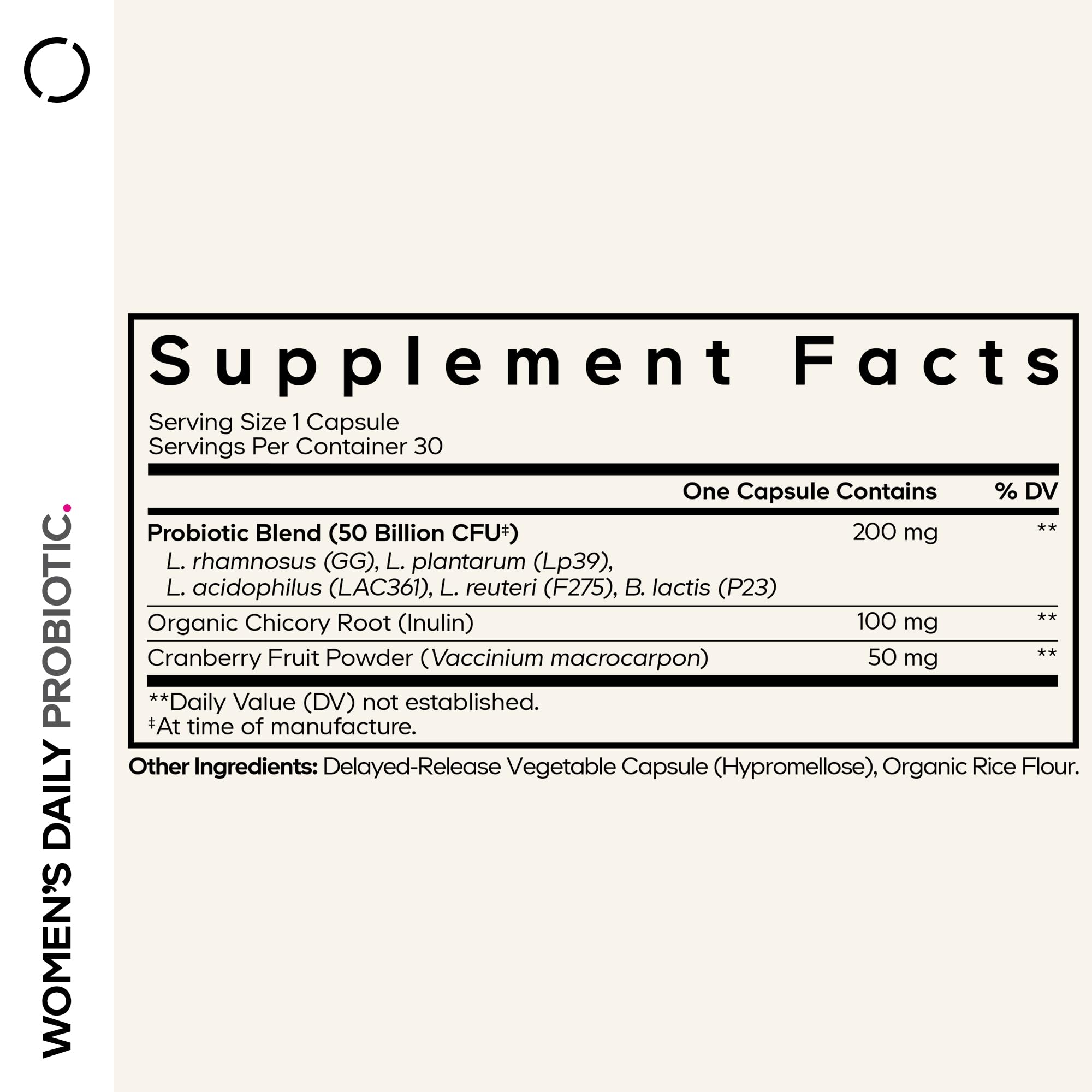 Codeage probiotic strains illustration highlighting diverse L. rhamnosus, L. plantarum and more