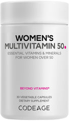 Codeage Women’s Multivitamin 50 bottle front promotes daily wellness