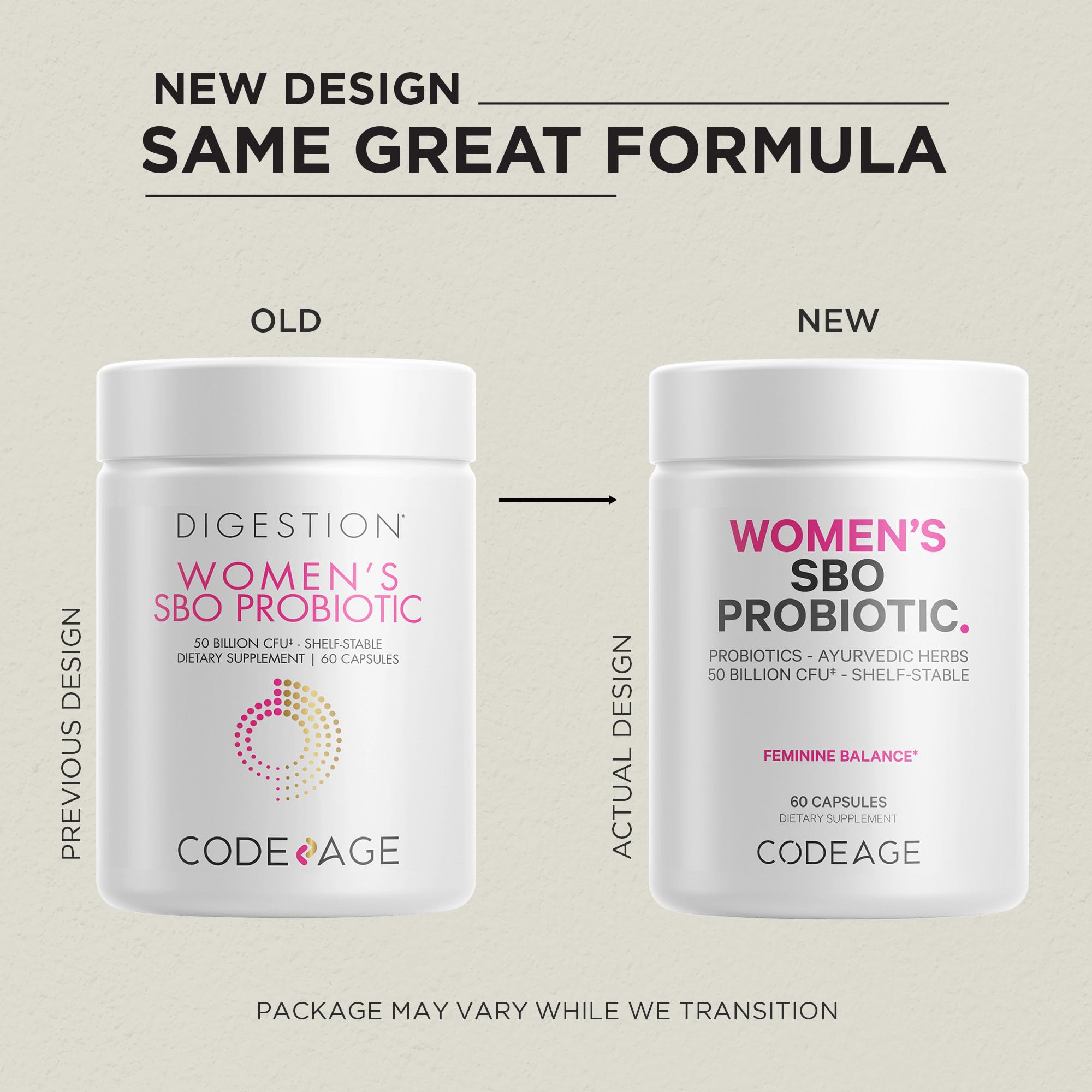 Cranberries highlight the fermented botanical blend in Codeage probiotic visuals