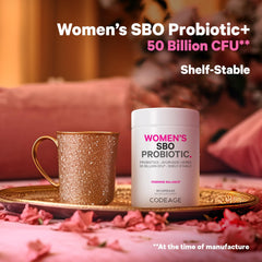Raspberries and botanicals featured in Codeage fermented blend imagery