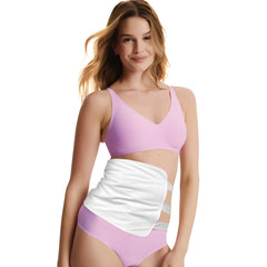 Cogetoro Castor Oil Pack Wrap front view on organic cotton, safe and comfortable.
