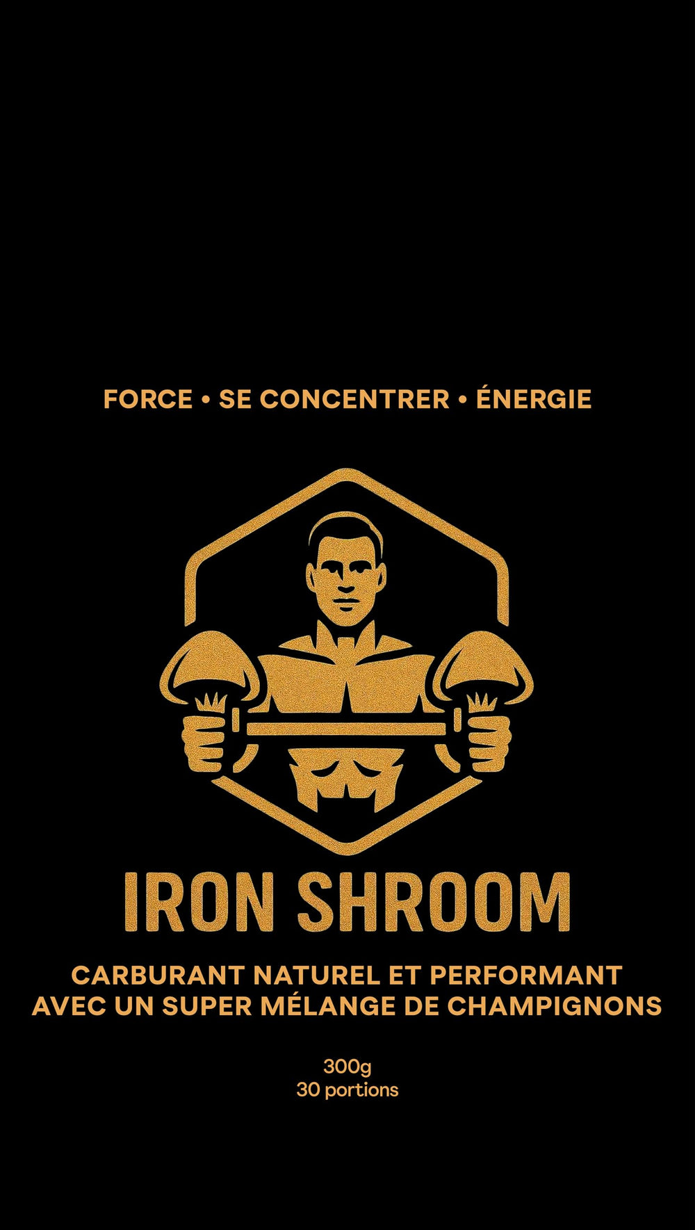 Cognitive Brews Iron Shroom powder poured into shaker for quick mix.