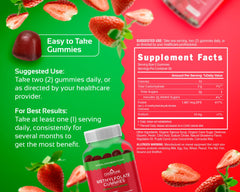 CogniTune methylfolate gummies strawberry flavor close-up