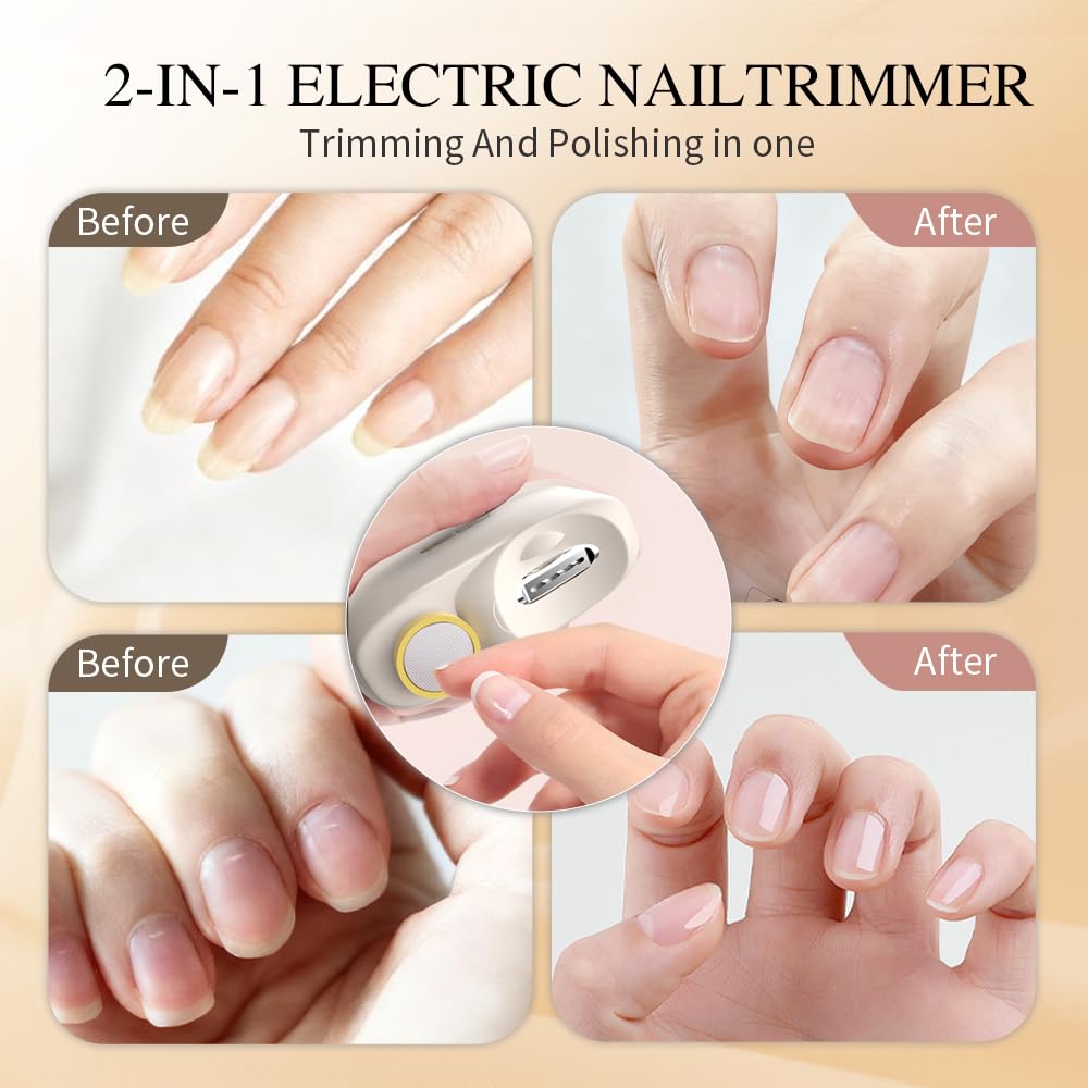 Colefoy debris storage catches nail shavings for easy cleanup