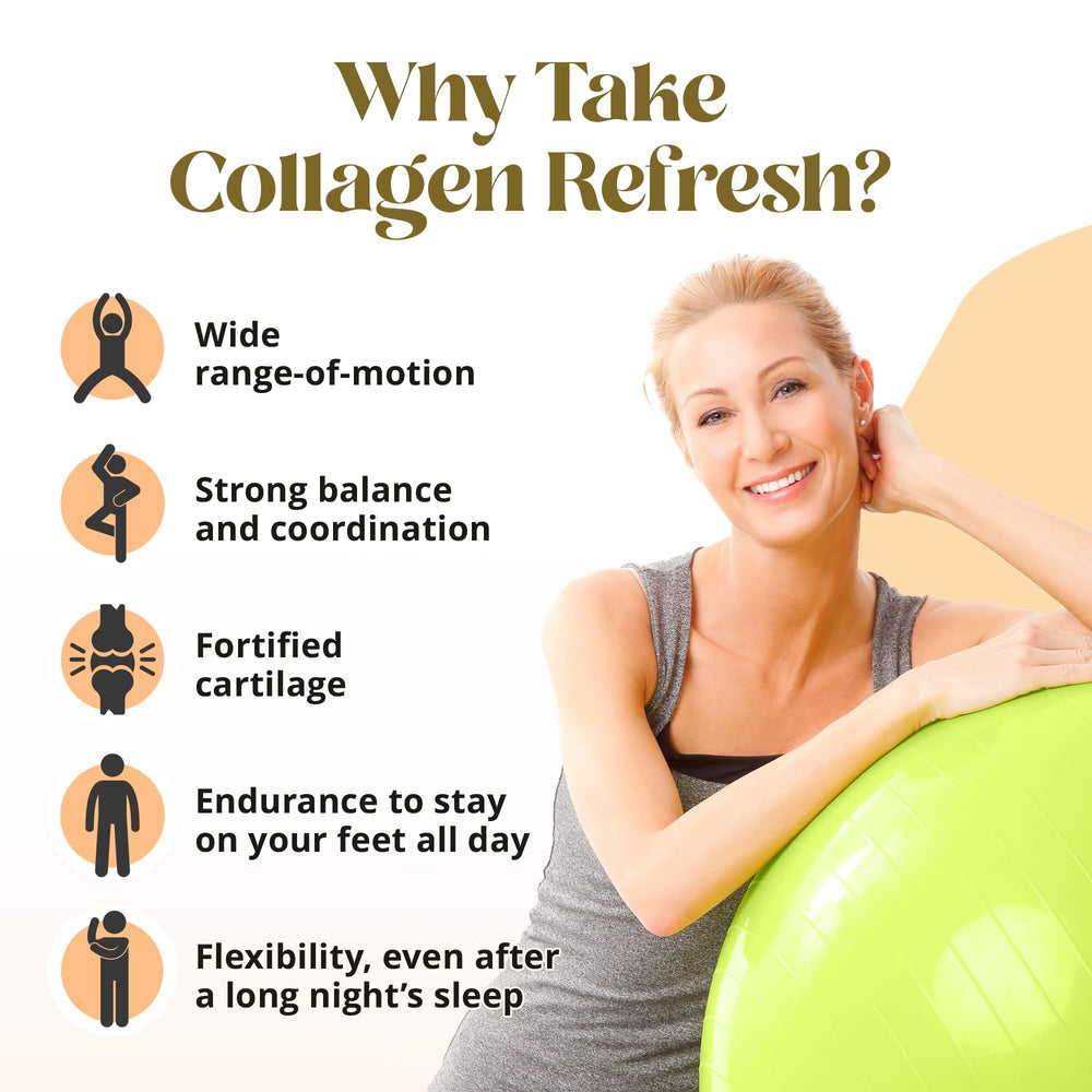 Collagen Refresh fruit-smoothie-flavor displayed as a tasty option.