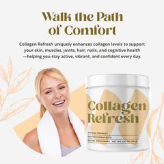 Collagen Refresh pouring-into-glass for smooth beverage integration.