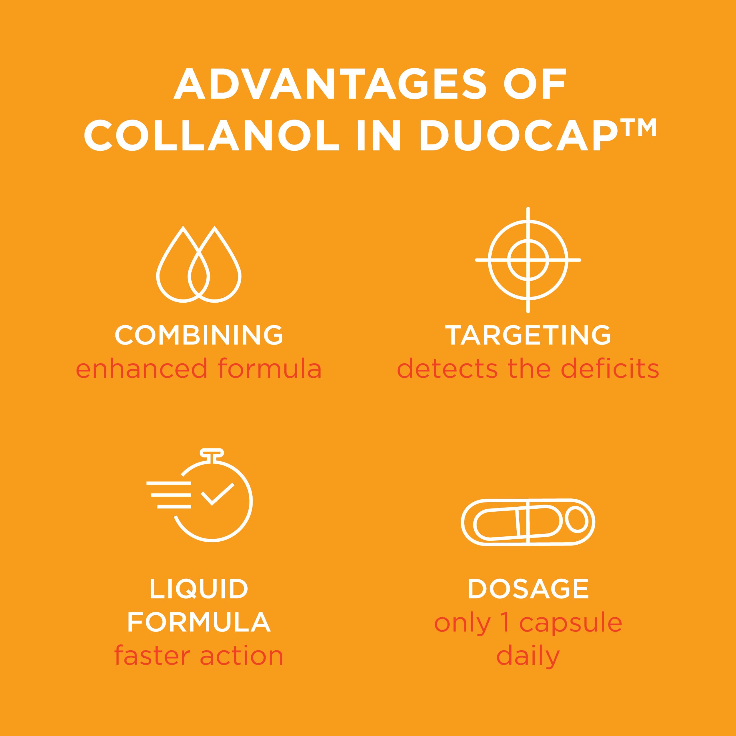 Collanol gluten-free badge communicates compatibility for gluten-sensitive users.
