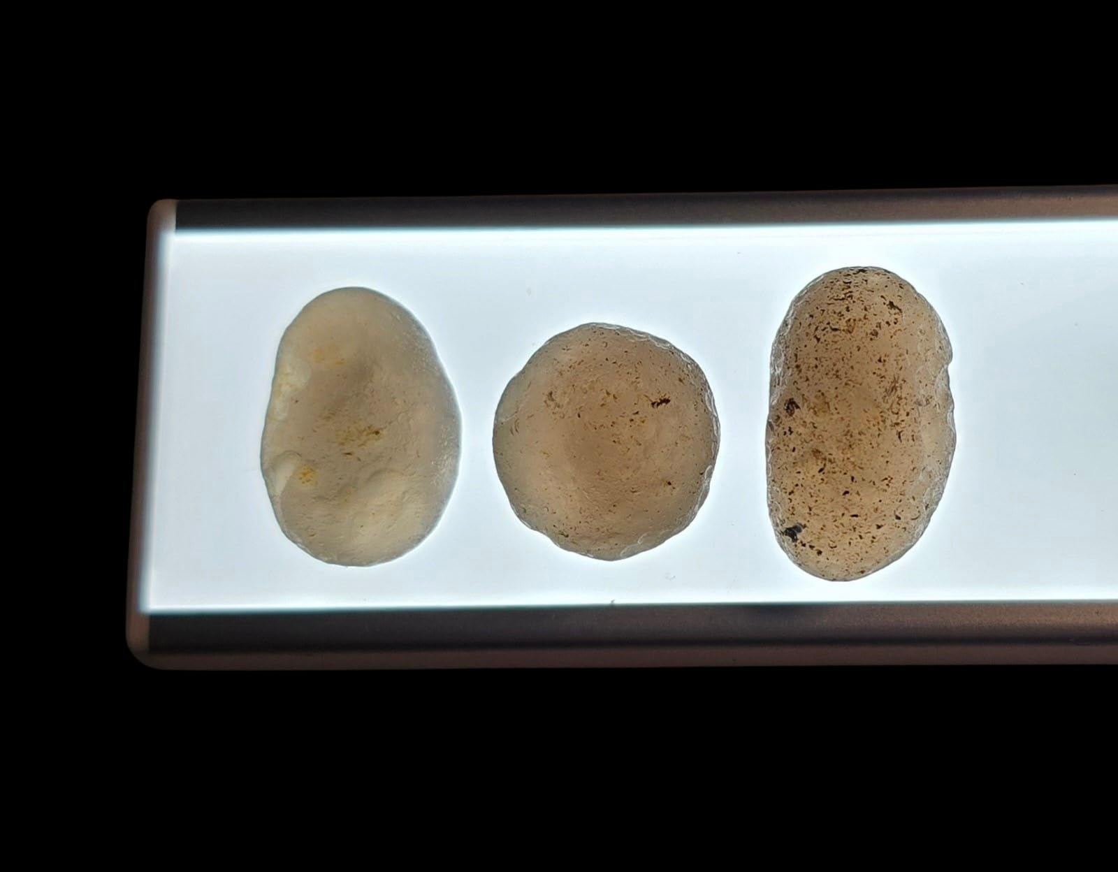 Colombianite stone with origin tag ensures authentic display