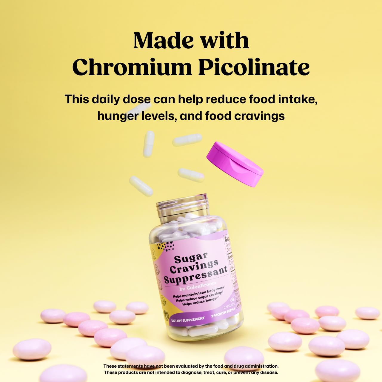 ColonBroom chromium bottle pour demonstrates easy daily dosing without sugar.