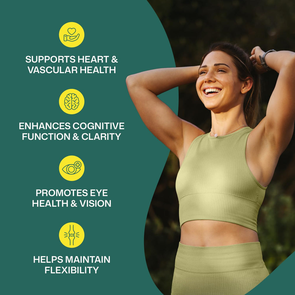 ColonBroom Omega-3 lemon-flavored softgels ready to take with meals.