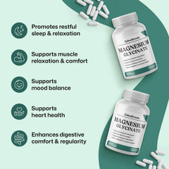 ColonBroom magnesium glycinate capsules label highlights pure formulation for sensitive diets