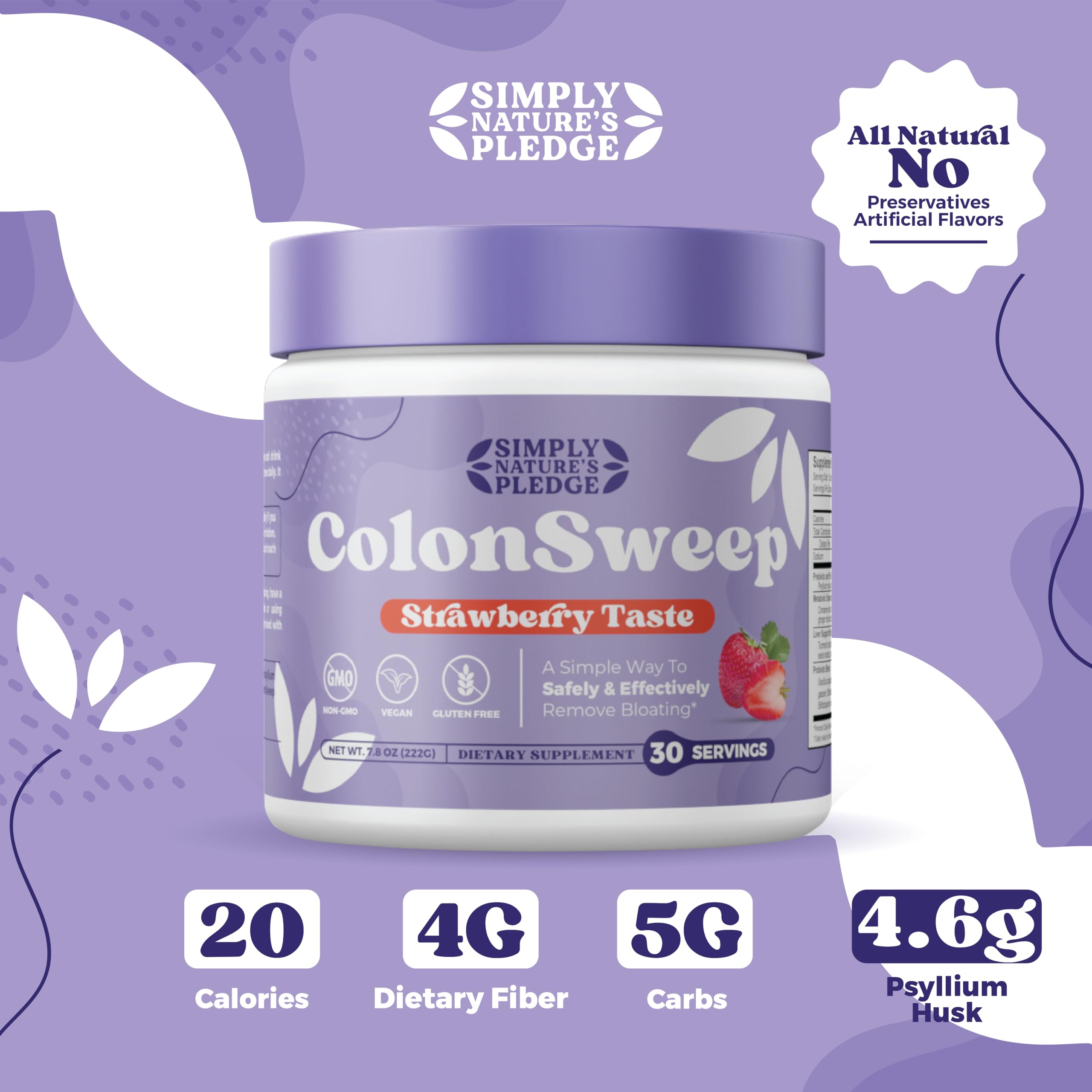 ColonSweep 30 servings packaging ideal for a convenient fiber routine.