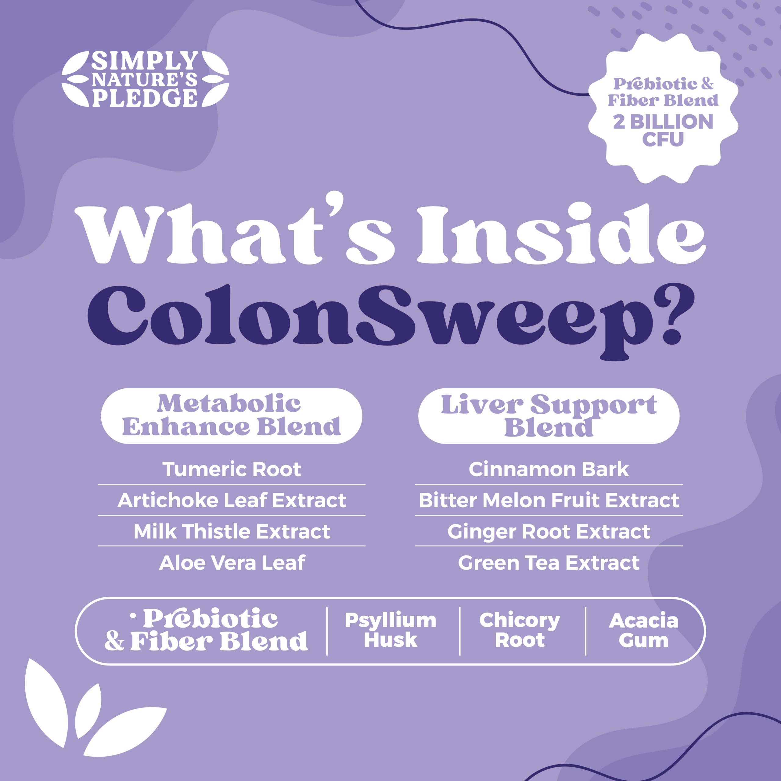 Sugar-free ColonSweep packaging emphasizing no added sugars