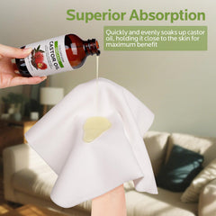 Colorfarm cotton flannel pack triple-layer absorbency improves oil retention during use.