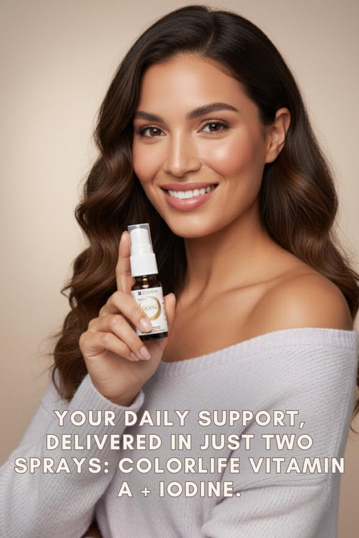 Colorlife compact bottle ideal for on-the-go wellness.