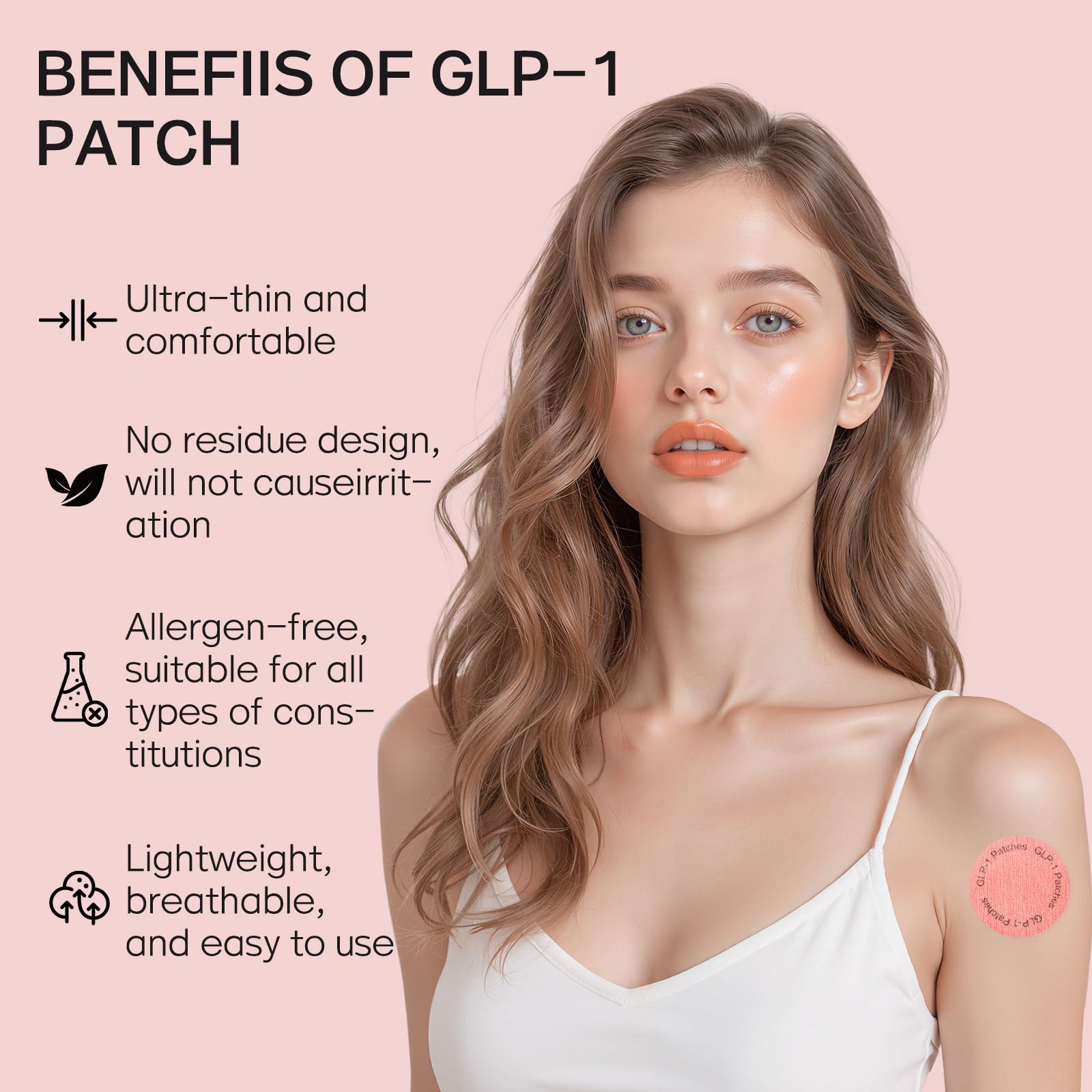 COLOROCK GLP-1 Patches skin-friendly material minimizes irritation on sensitive skin.