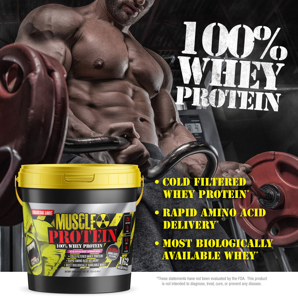 Colossal Labs busy athlete with whey protein on-the-go nutrition.