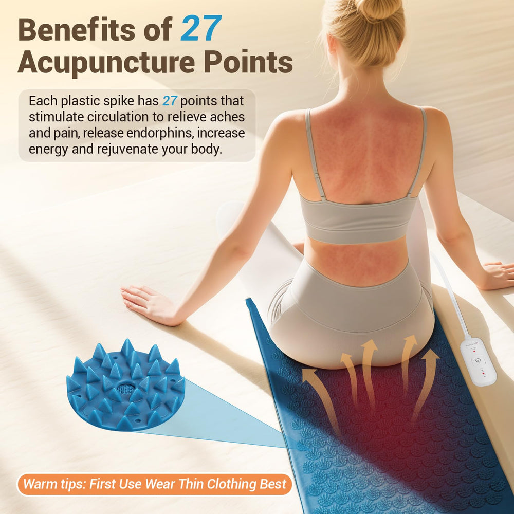 Comfytemp mat showing three heat settings for customizable comfort.